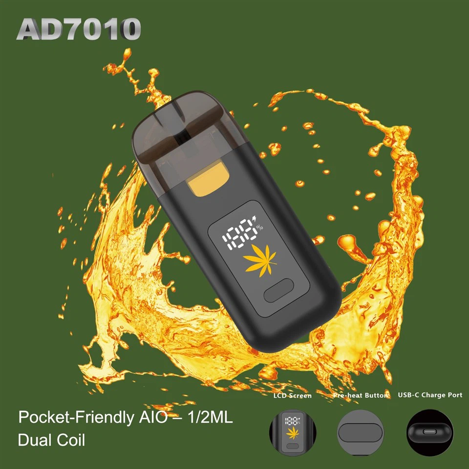 Pocket-Friendly AIO Vape – Dual Coil, 1ml / 2ml Tank, LCD Screen suppliers